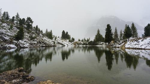 First snow Lago Limides-Settembre-2020