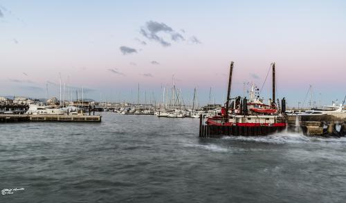Sea storm in the port-Gabicce Gennaio 2019