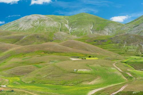 at the foot of the mountain ..-Castelluccio-Giugno 2021