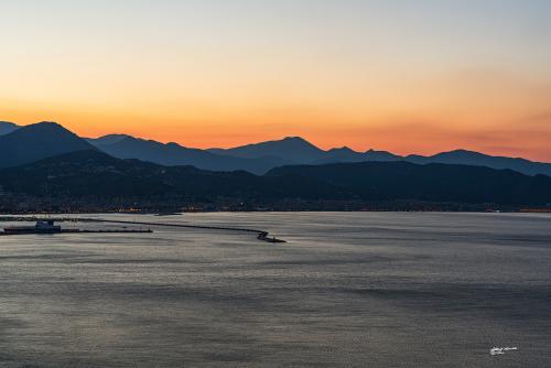 Dawn on the Porto  di Salerno Costa-Amalfitana.-13-06-2022-