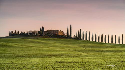 Rosy sky.. Poggio Covili Val d'Orcia.d'orcia December 2022