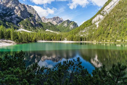 The mountain reflected Lago Braies-Settembre 2021