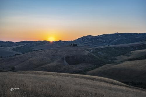 The sunrise-Volterra-Luglio 2019