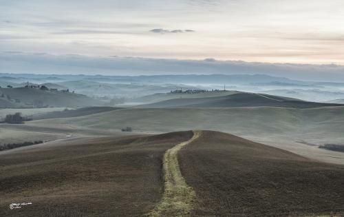 The daw and the hills of silence-Lajatico Teatro del silenzio-Febbraio 2019